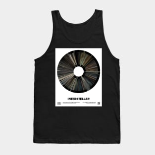 minimal_Interstellar Warp Barcode Movie Tank Top